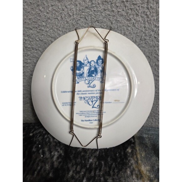 Vtg The Wizard of Oz 50th Anniversary Collector Plate Hamilton Collection 1989 - Picture 2 of 5